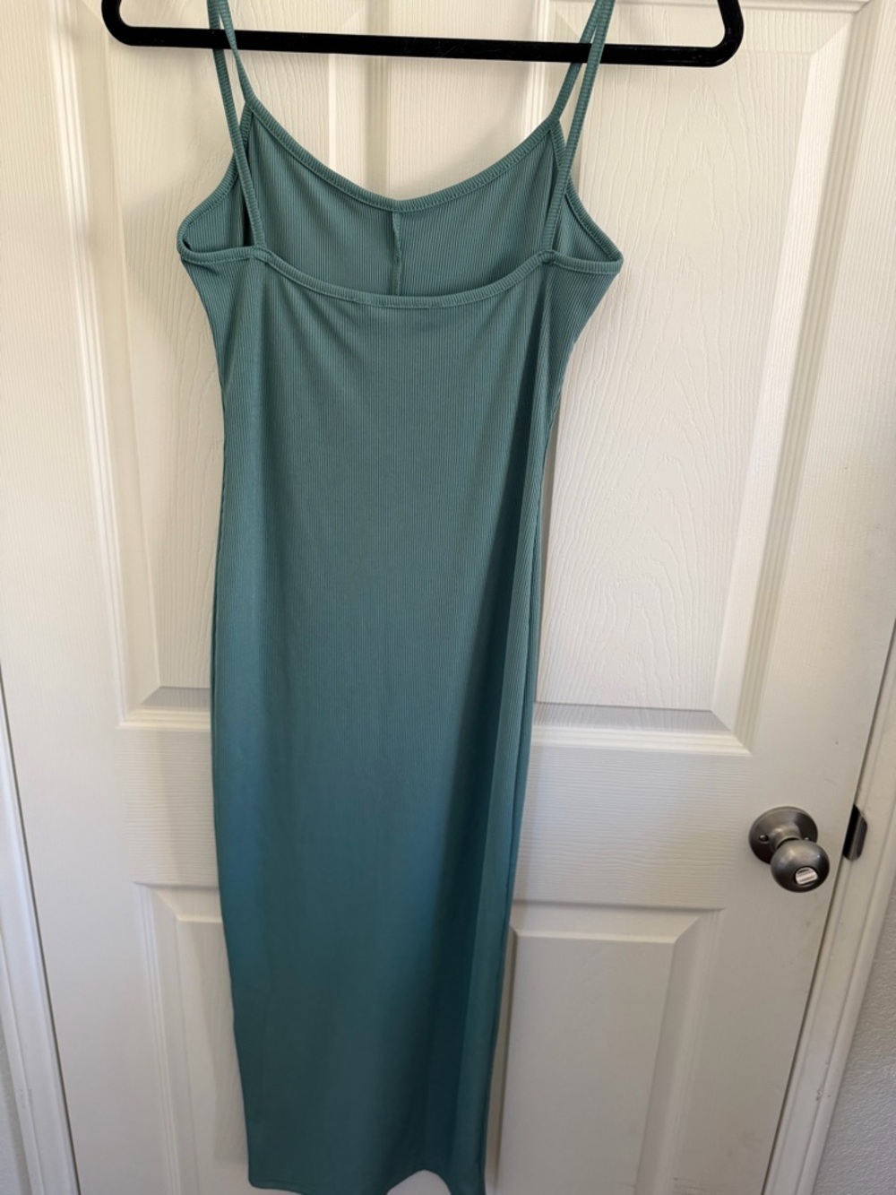NEW Ribbed Button-Front Slit Midi Dress - Picture 5 of 5